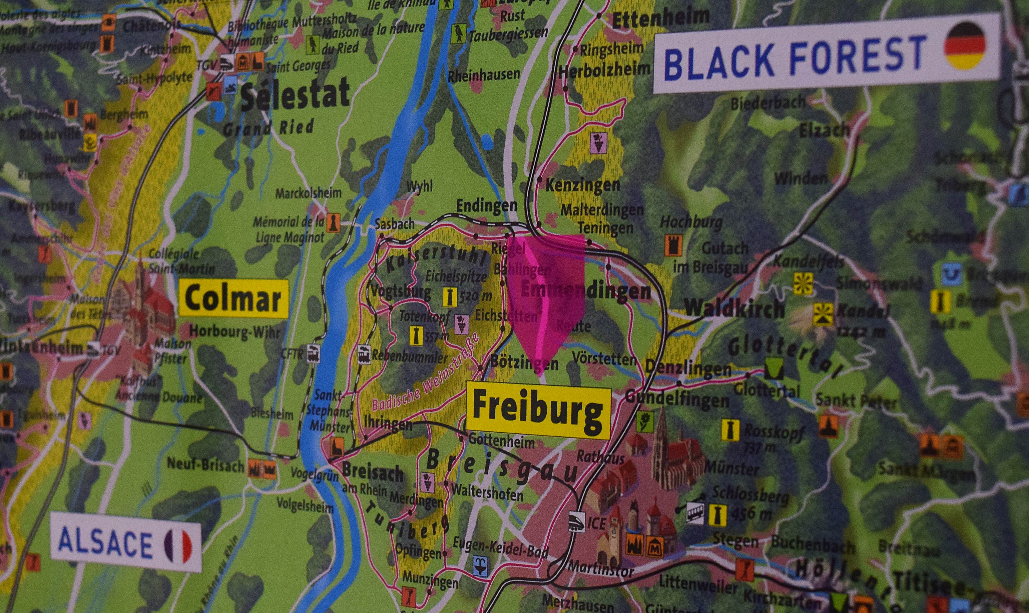 tourist map freiburg