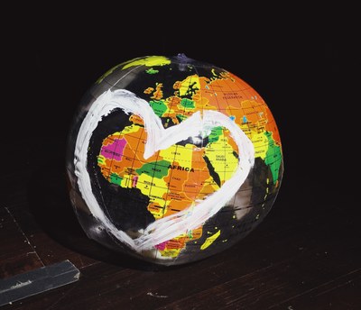 Globe Africa Heart