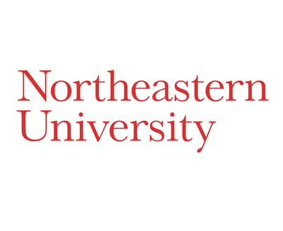 Northeastern University Stacked Logo Red Hoch